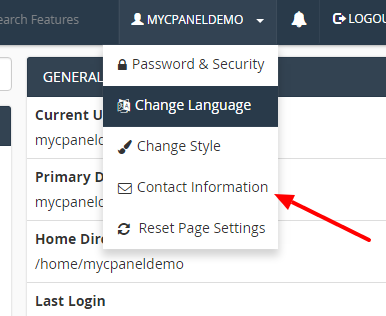 updating-your-contact-information-in-cpanel-1
